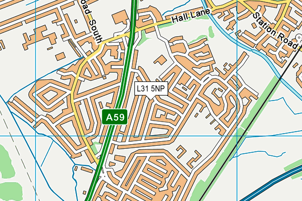 L31 5NP map - OS VectorMap District (Ordnance Survey)