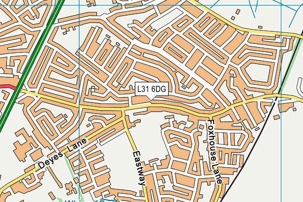 L31 6DG map - OS VectorMap District (Ordnance Survey)