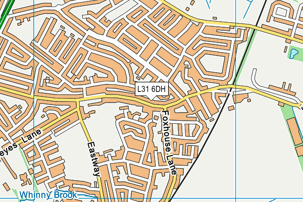 L31 6DH map - OS VectorMap District (Ordnance Survey)