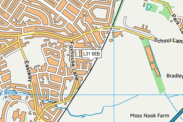 L31 6EB map - OS VectorMap District (Ordnance Survey)