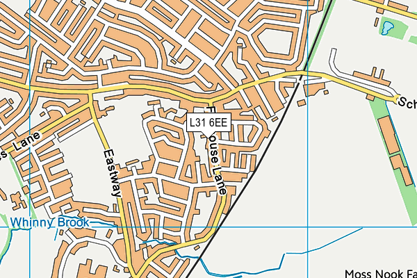 L31 6EE map - OS VectorMap District (Ordnance Survey)