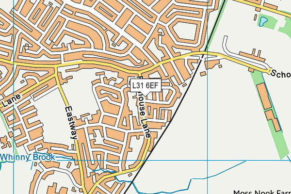 L31 6EF map - OS VectorMap District (Ordnance Survey)