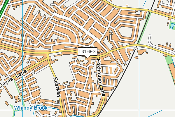 L31 6EG map - OS VectorMap District (Ordnance Survey)