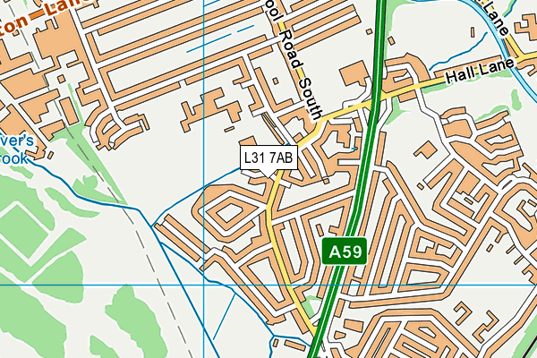 L31 7AB map - OS VectorMap District (Ordnance Survey)