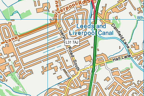L31 7AJ map - OS VectorMap District (Ordnance Survey)