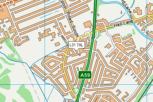 L31 7AL map - OS VectorMap District (Ordnance Survey)