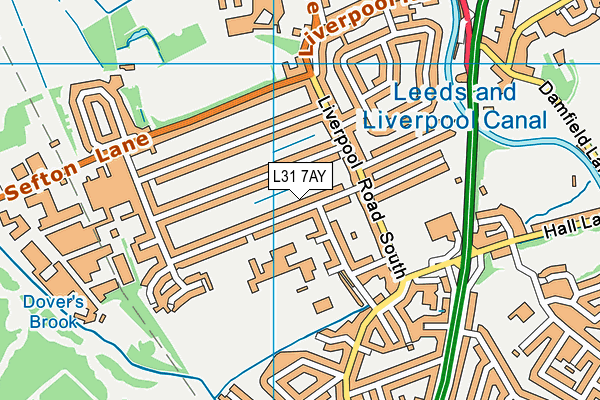 L31 7AY map - OS VectorMap District (Ordnance Survey)