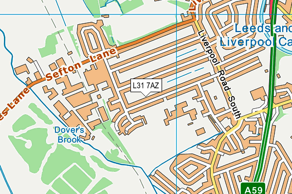 L31 7AZ map - OS VectorMap District (Ordnance Survey)