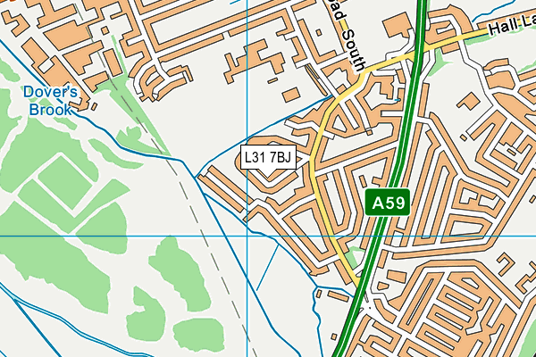 L31 7BJ map - OS VectorMap District (Ordnance Survey)