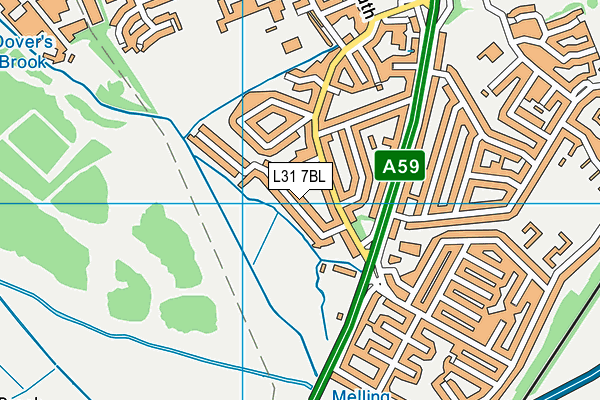 L31 7BL map - OS VectorMap District (Ordnance Survey)