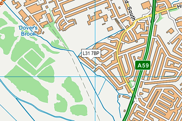 L31 7BP map - OS VectorMap District (Ordnance Survey)