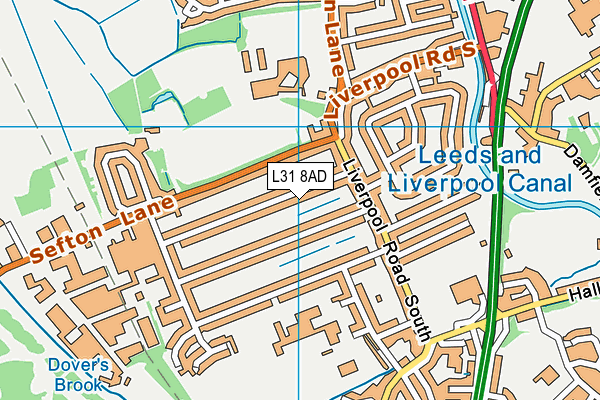 L31 8AD map - OS VectorMap District (Ordnance Survey)