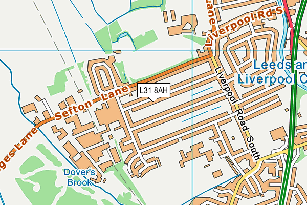 L31 8AH map - OS VectorMap District (Ordnance Survey)