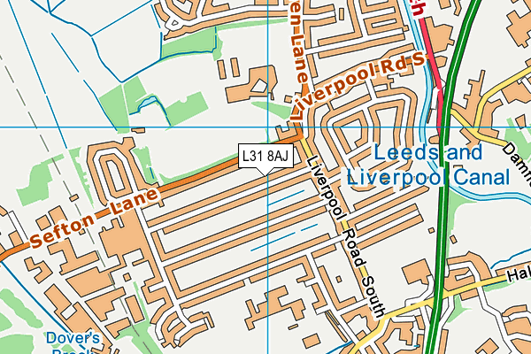 L31 8AJ map - OS VectorMap District (Ordnance Survey)