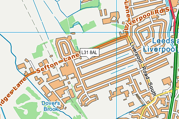 L31 8AL map - OS VectorMap District (Ordnance Survey)