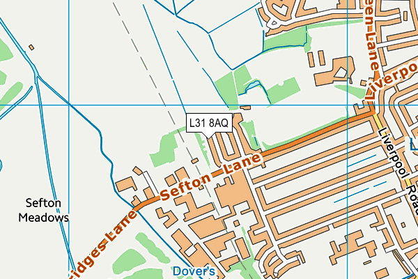 L31 8AQ map - OS VectorMap District (Ordnance Survey)
