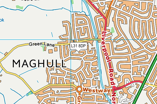 L31 8DP map - OS VectorMap District (Ordnance Survey)