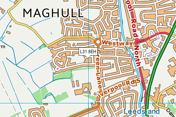 L31 8EH map - OS VectorMap District (Ordnance Survey)