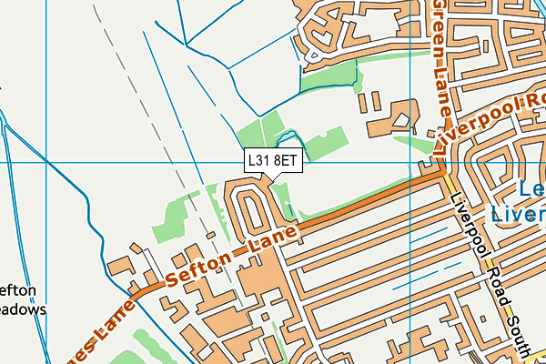L31 8ET map - OS VectorMap District (Ordnance Survey)