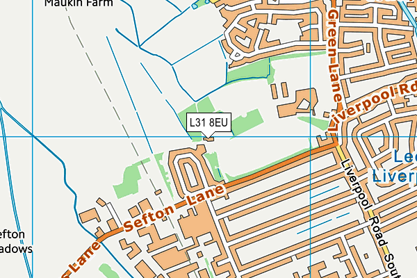 L31 8EU map - OS VectorMap District (Ordnance Survey)