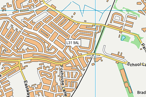 L31 9AL map - OS VectorMap District (Ordnance Survey)
