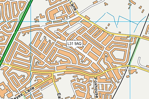 L31 9AQ map - OS VectorMap District (Ordnance Survey)