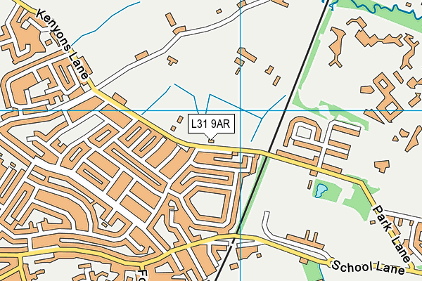 L31 9AR map - OS VectorMap District (Ordnance Survey)