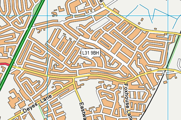 L31 9BH map - OS VectorMap District (Ordnance Survey)