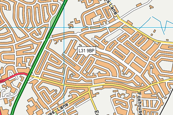 L31 9BP map - OS VectorMap District (Ordnance Survey)