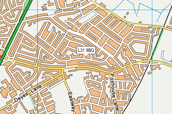 L31 9BQ map - OS VectorMap District (Ordnance Survey)
