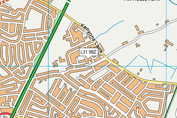 L31 9BZ map - OS VectorMap District (Ordnance Survey)