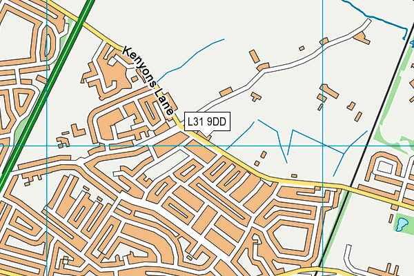 L31 9DD map - OS VectorMap District (Ordnance Survey)