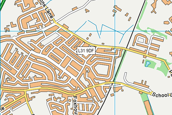 L31 9DF map - OS VectorMap District (Ordnance Survey)