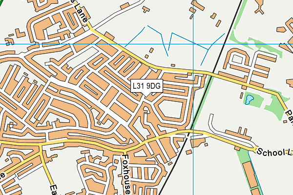 L31 9DG map - OS VectorMap District (Ordnance Survey)