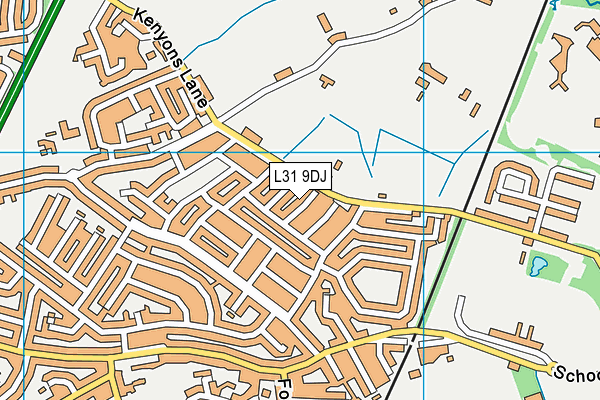 L31 9DJ map - OS VectorMap District (Ordnance Survey)