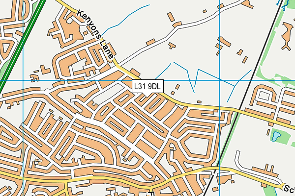 L31 9DL map - OS VectorMap District (Ordnance Survey)