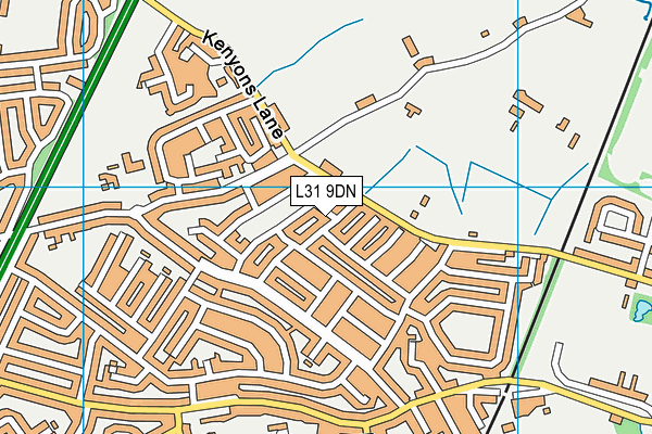 L31 9DN map - OS VectorMap District (Ordnance Survey)