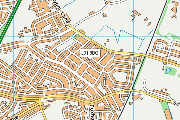 L31 9DQ map - OS VectorMap District (Ordnance Survey)