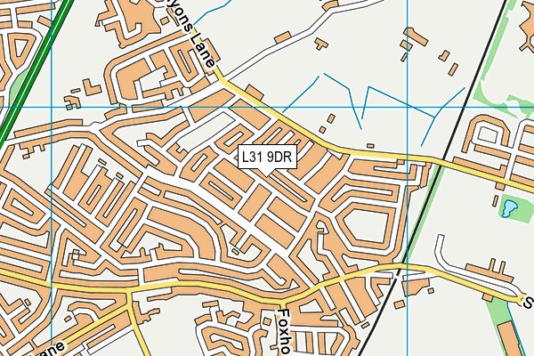 L31 9DR map - OS VectorMap District (Ordnance Survey)