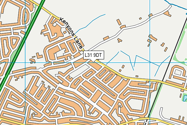 L31 9DT map - OS VectorMap District (Ordnance Survey)