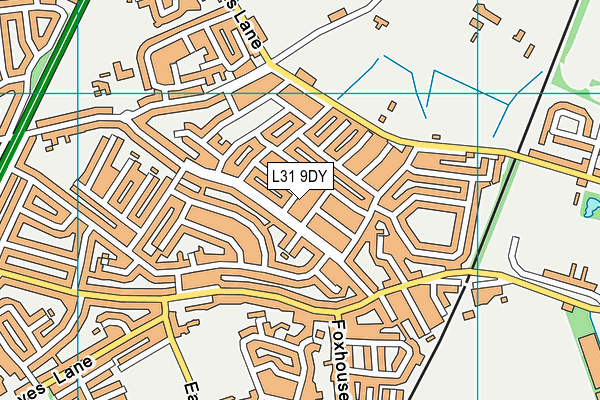 L31 9DY map - OS VectorMap District (Ordnance Survey)