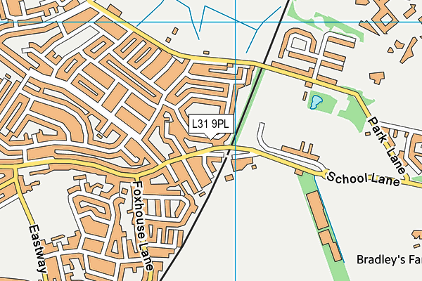 L31 9PL map - OS VectorMap District (Ordnance Survey)