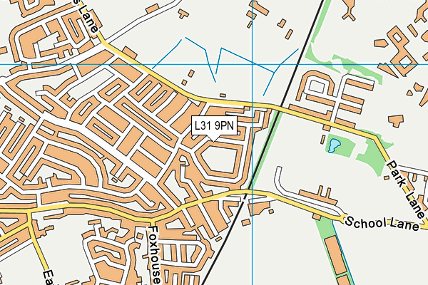 L31 9PN map - OS VectorMap District (Ordnance Survey)
