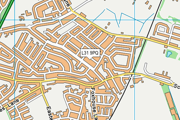 L31 9PQ map - OS VectorMap District (Ordnance Survey)