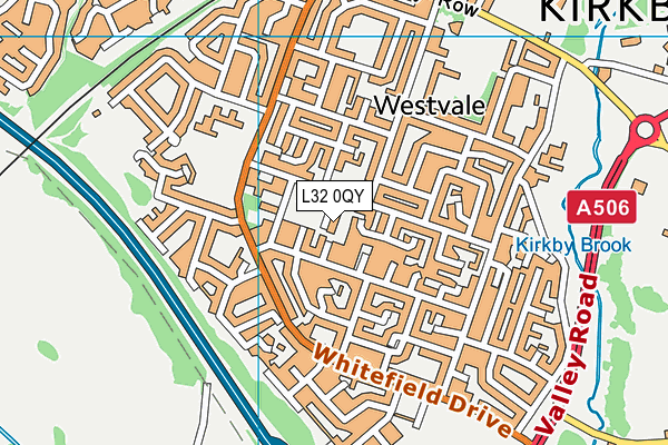 L32 0QY map - OS VectorMap District (Ordnance Survey)