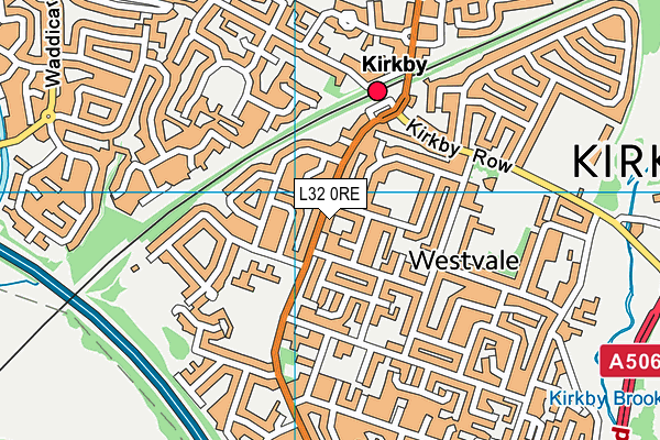 L32 0RE map - OS VectorMap District (Ordnance Survey)
