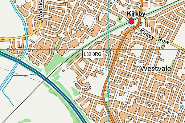 L32 0RG map - OS VectorMap District (Ordnance Survey)