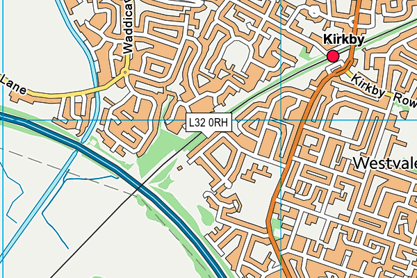 Copthorne Park map (L32 0RH) - OS VectorMap District (Ordnance Survey)
