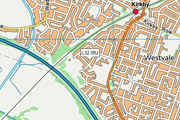 L32 0RJ map - OS VectorMap District (Ordnance Survey)