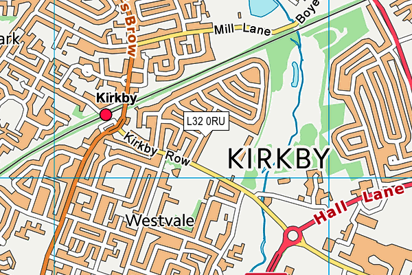 L32 0RU map - OS VectorMap District (Ordnance Survey)